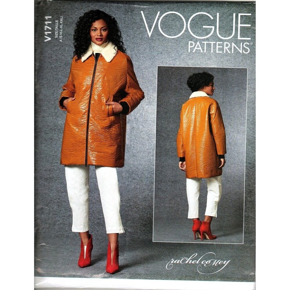Vogue V1711 Misses S to XXL Rachel Comey Oversized Jacket Uncut Sewing Pattern